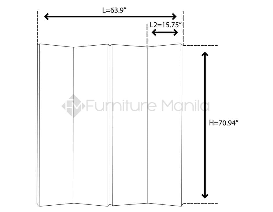 NY1012 PANEL DIVIDER WITH SHELVES Home & Office Furniture Philippines