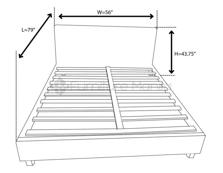 Contemporary Upholstered Bed Frame Home & Office Furniture Philippines