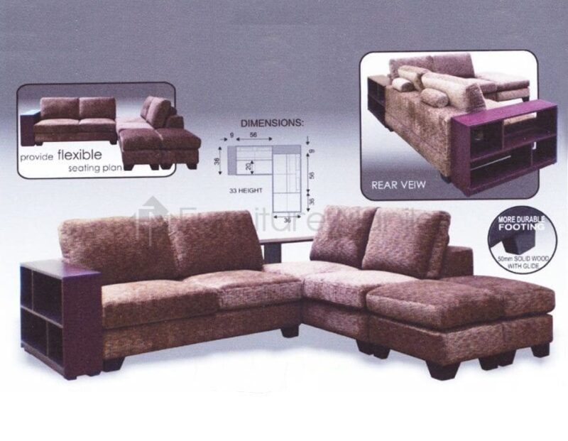 Alternative view of MHL0019 Senegal L-Shaped Sofa