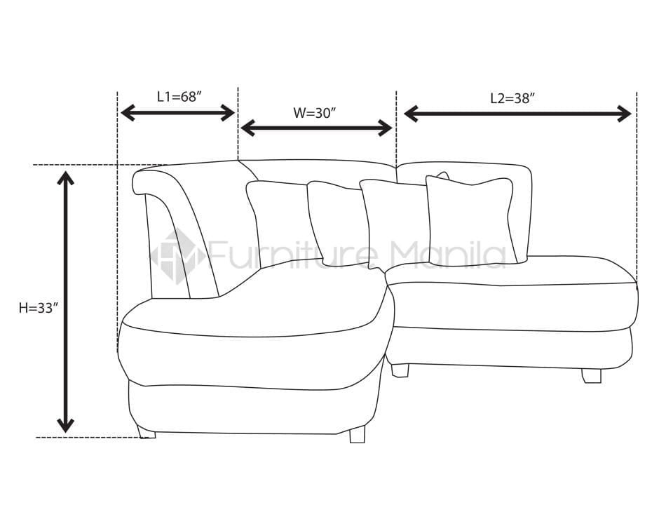 Alvin LShaped Sofa Home & Office Furniture Philippines