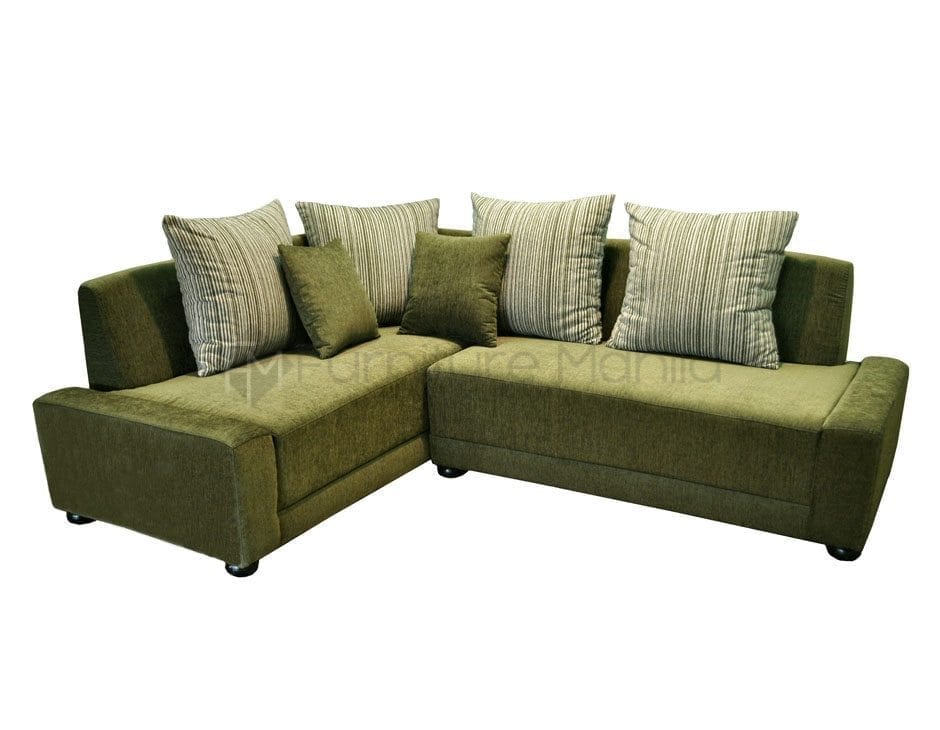 Minotti L Shaped Sofa green