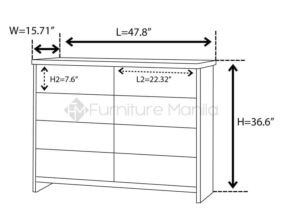 T8D Chest of Drawers Home & Office Furniture Philippines