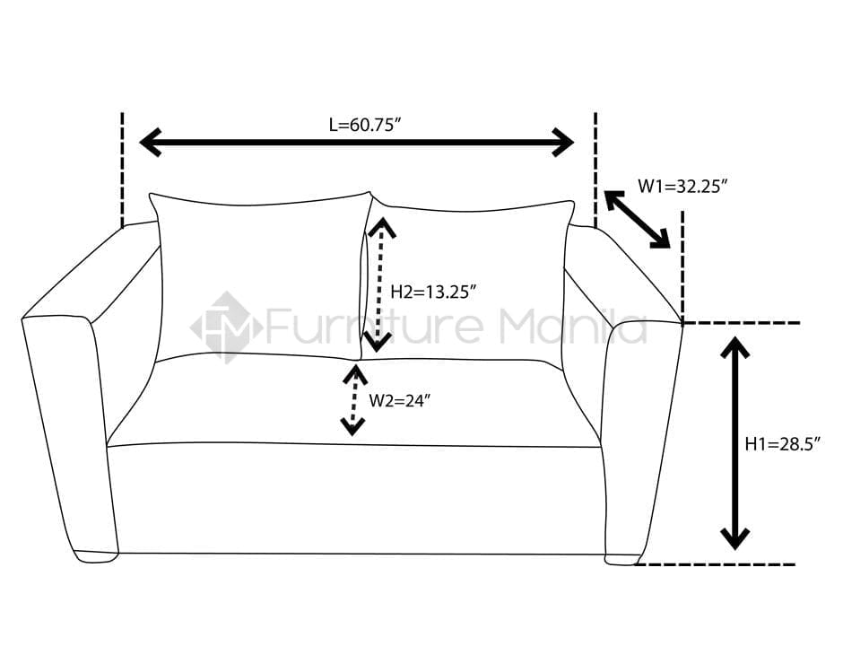 EM214 LOVESEAT SOFA Furniture Manila