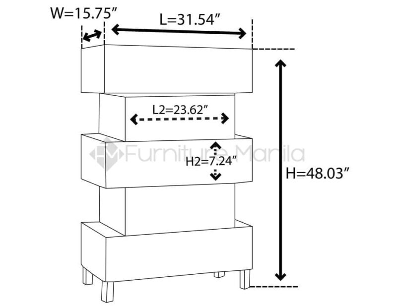 Alternative view of M351 Chest of Drawers