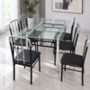 Trevaxis 6-Seater Glass Dining Set