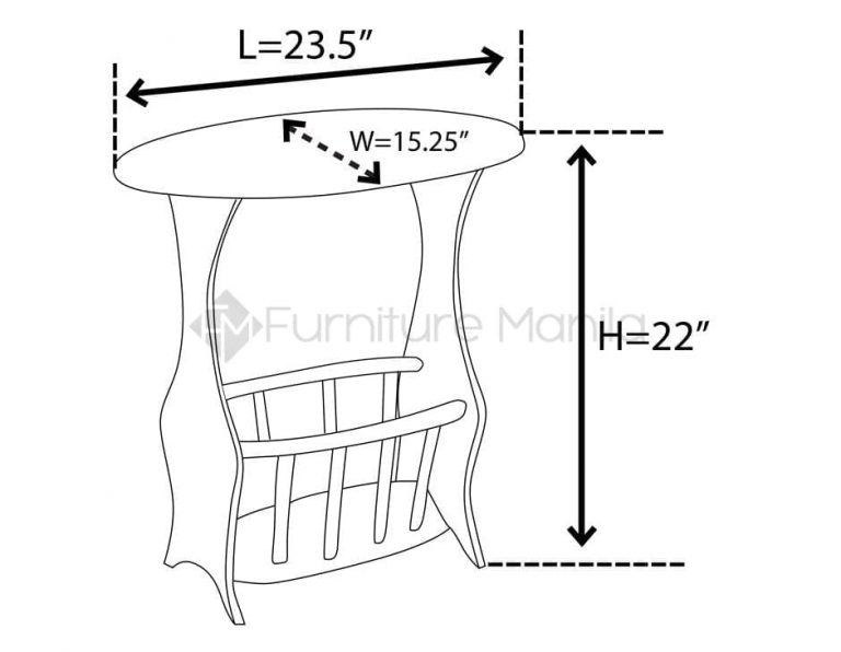 J8 Telephone Stand with Magazine Rack Furniture Manila