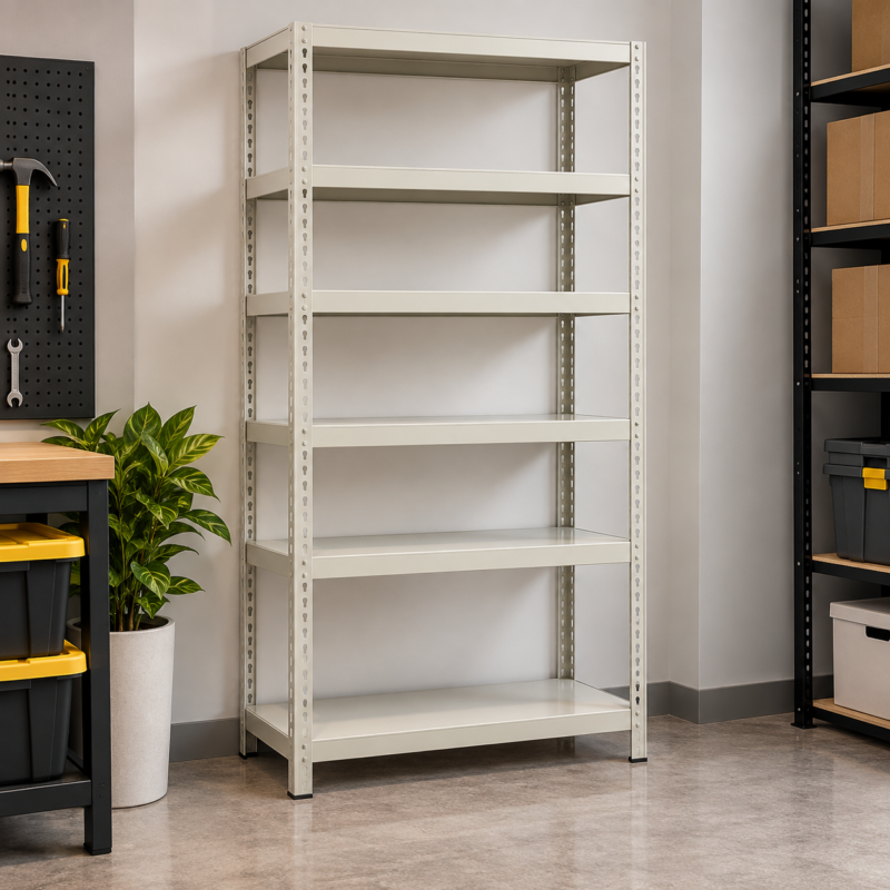 Haverick 6-Tier Adjustable Metal Storage Rack – Beige