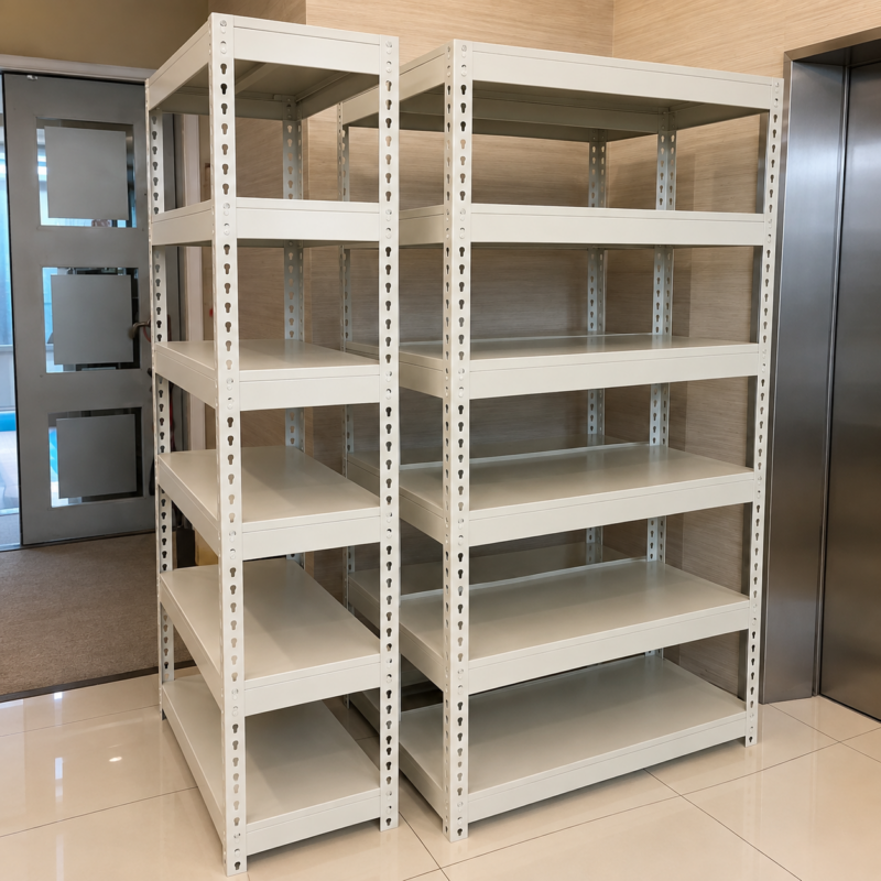 Haverick 6-Tier Adjustable Metal Storage Rack – Beige - Image 2