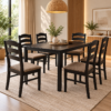 Tervellin 6-Seater Cappuccino Dining Set