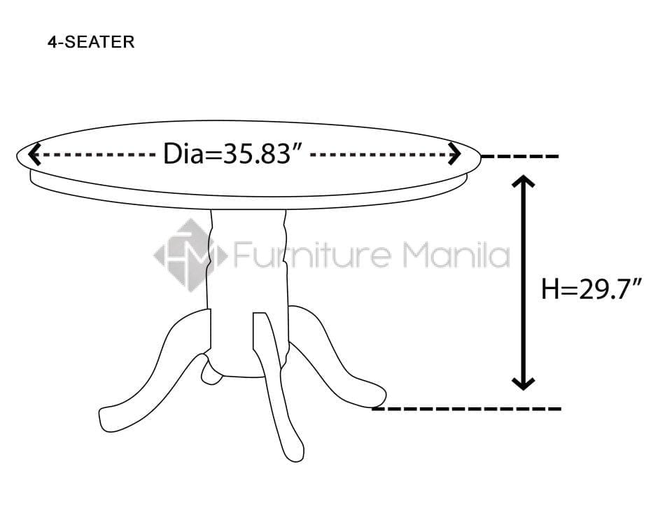 7838 ROUND MARBLE DINING SET Home & Office Furniture Philippines