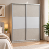 Jervaine Sliding-Door Wardrobe – White Ash Oak