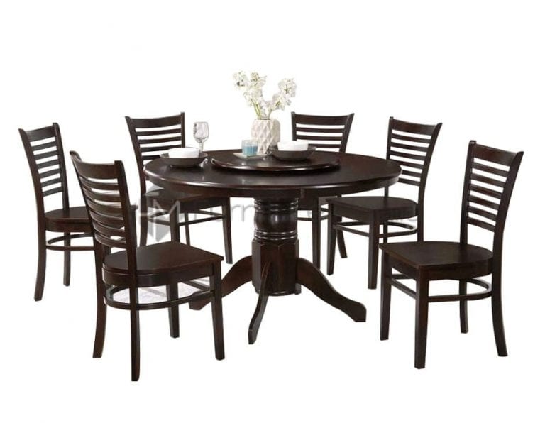 KF4081 Round Dining Set with Lazy Susan Furniture Manila