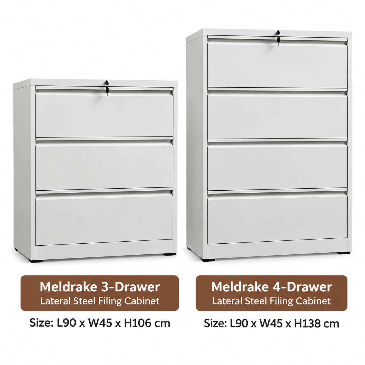 Meldrake Lateral Steel Filing Cabinet