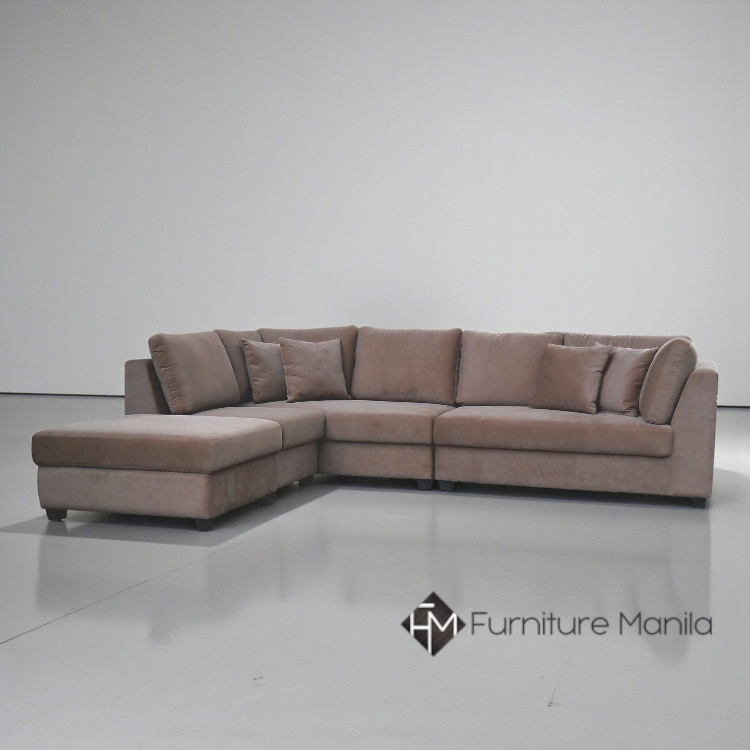 Berkeley Haven L-Shape Sectional Sofa with Ottoman