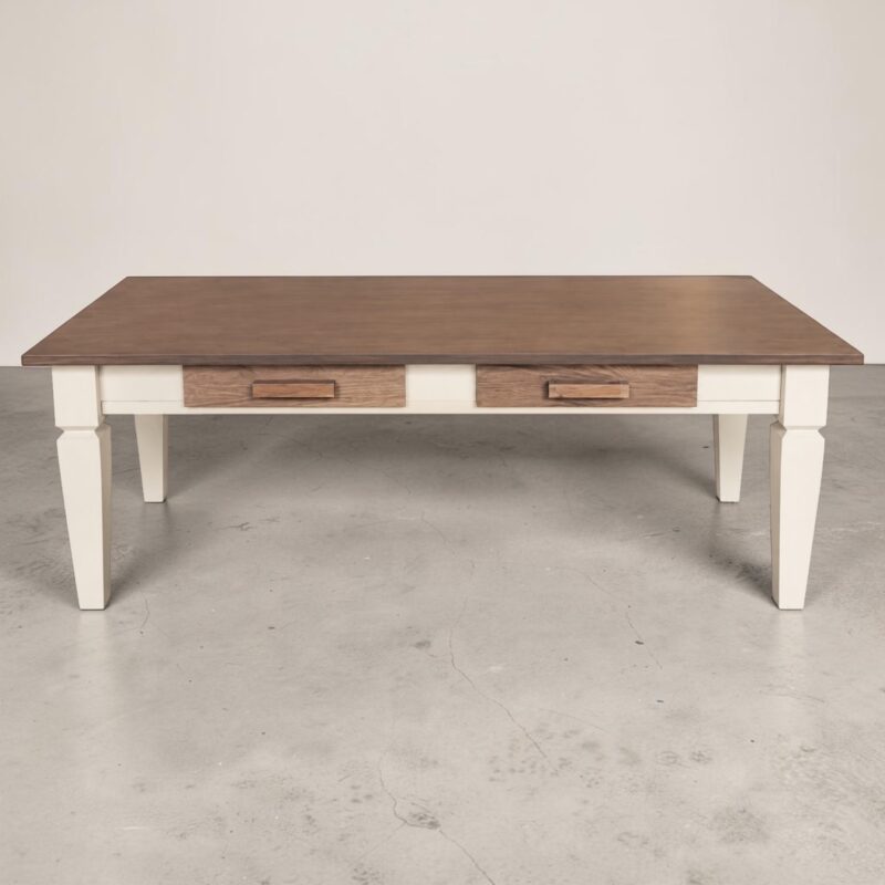 Alternative view of Dunleigh Two-Tone Coffee Table with 2 Drawers