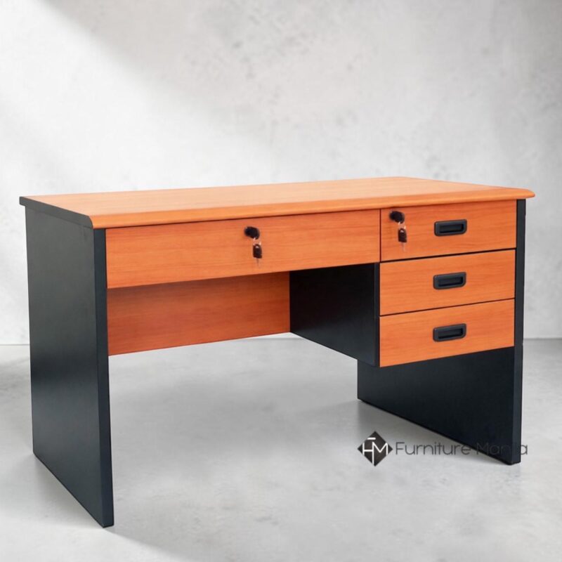 Dunham Office Desk with Locking Pedestal