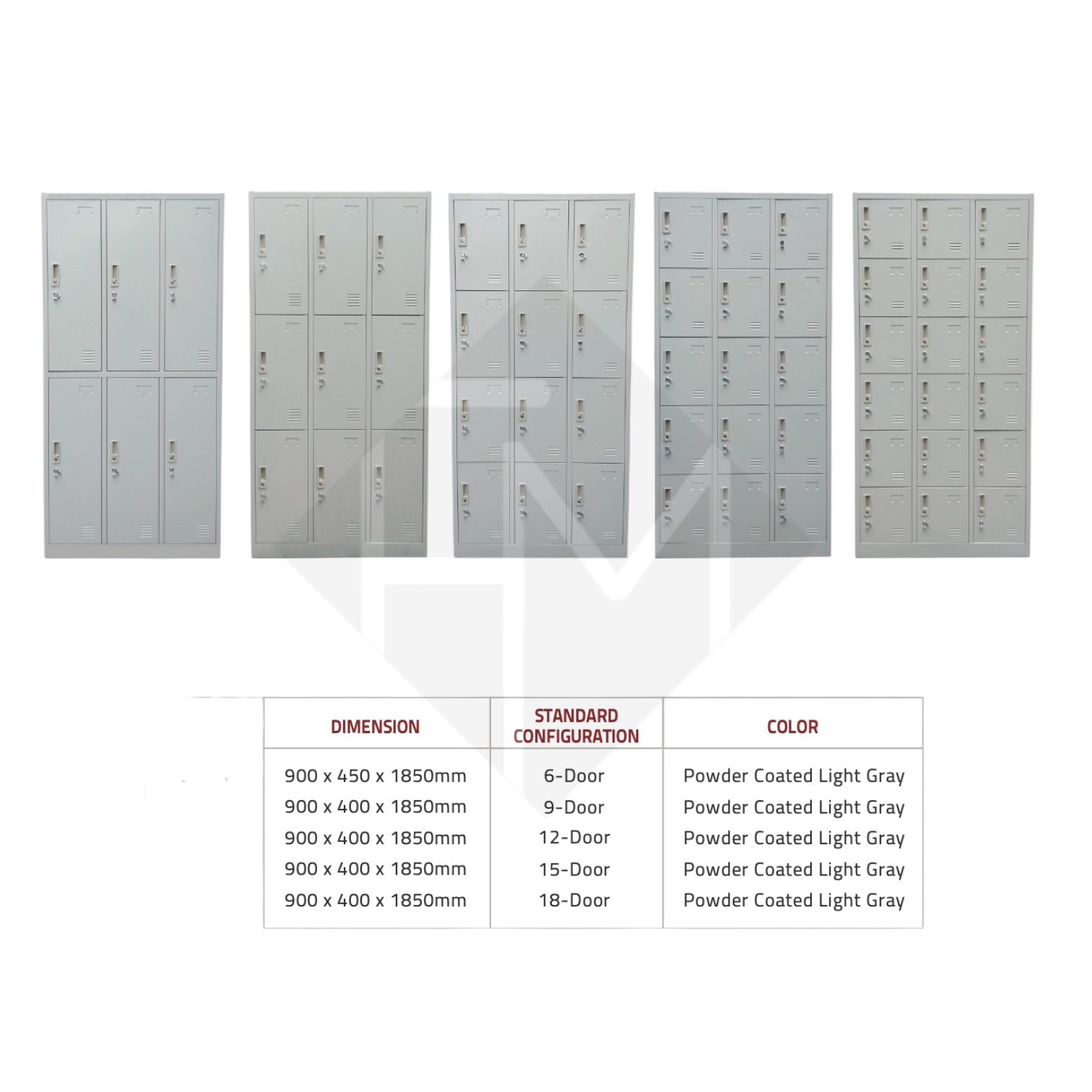 SteelGuard Locker Cabinet - 18 Doors - Image 2