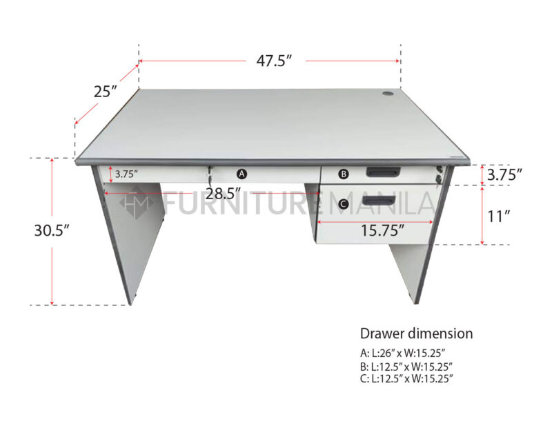 Pinnacle Executive Office Desk – Compact - Image 9