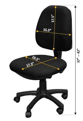 JGY020G Office Chair Dimensions
