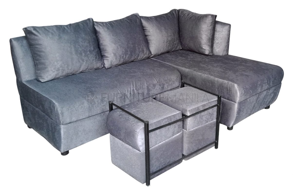 Xander Corner Sofa with Center Table and Stool Furniture Manila
