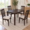Pavrelis 4-Seater & 6-Seater Wenge Wooden Dining Set