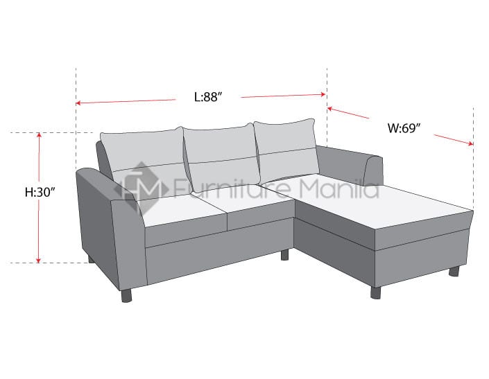 Massimo L Shaped Sofa Furniture Manila