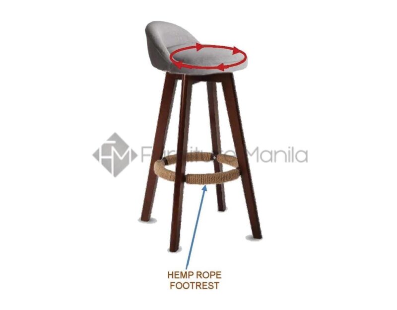 Alternative view of QS14 Bar Stool