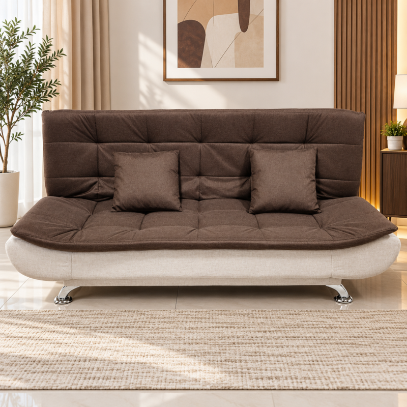 Paventra Convertible Fabric Sofa Bed