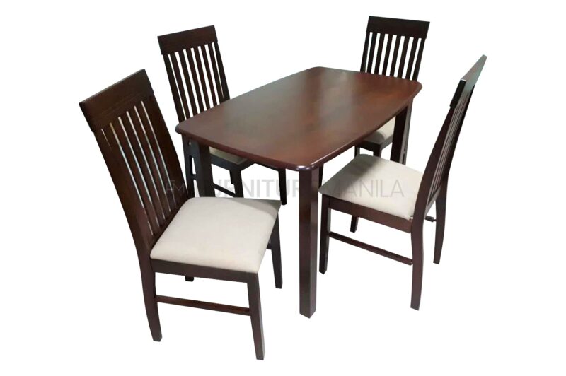 Brixton 4-Seater Dining Set - Cushioned Chairs