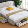 Arla King Bed Frame with Storage Drawers