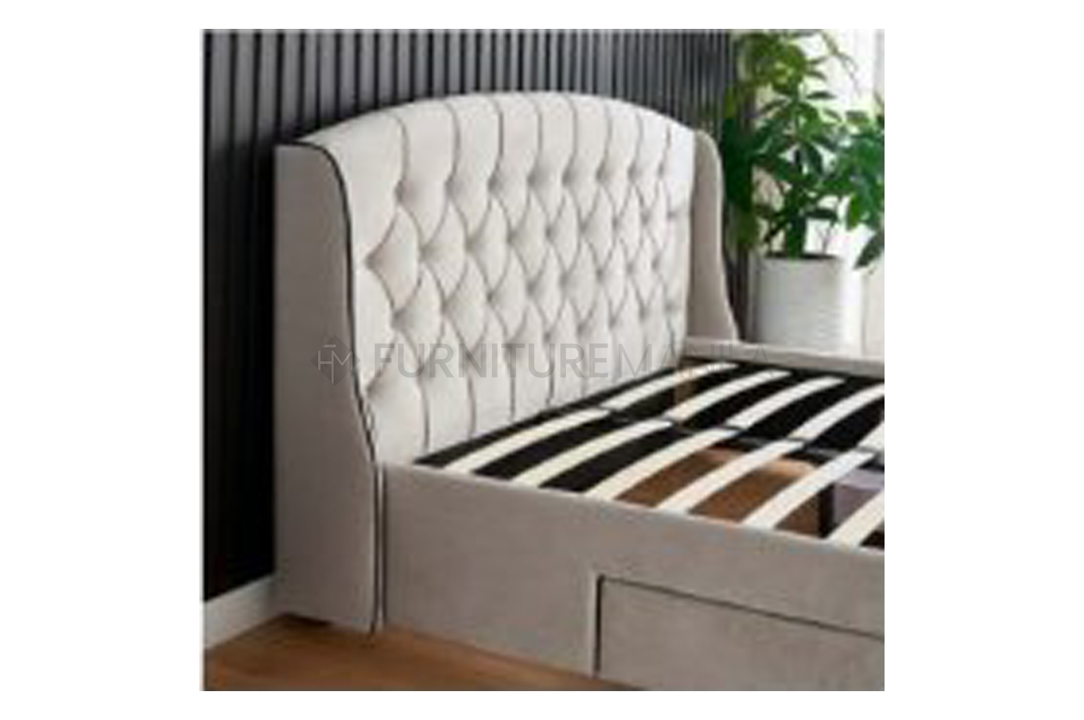 Arla King Bed Frame with Storage Drawers - Image 2