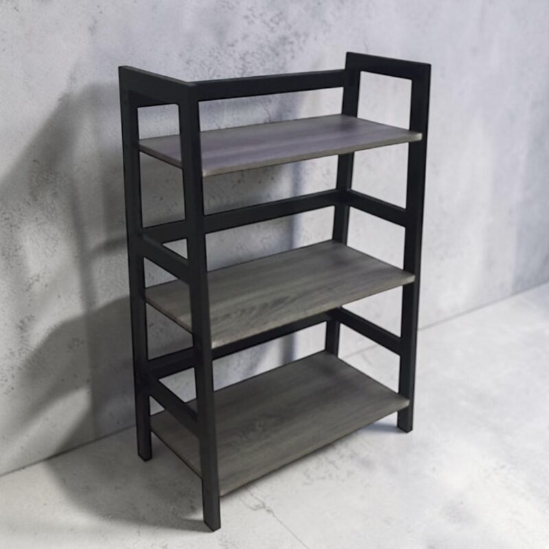 StackLine Industrial 3-Tier Open Shelf Bookcase