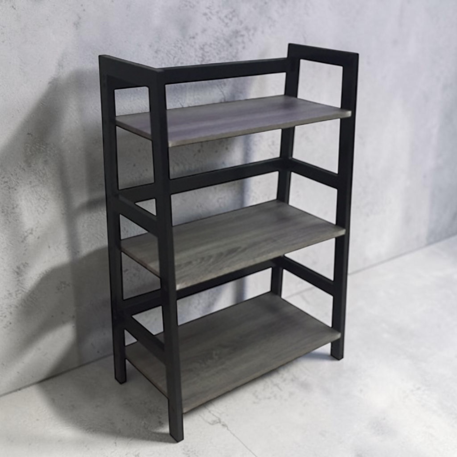 StackLine Industrial 3-Tier Open Shelf Bookcase