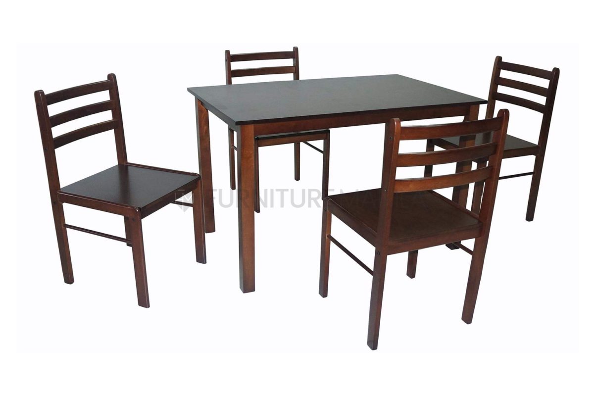 Debka Wooden Seat Dining Set Furniture Manila