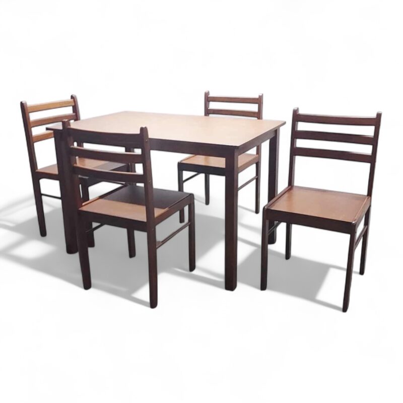 Debka Wooden Seat Dining Set