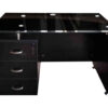G740 Glass Top Office Table with Drawers