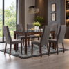 Haverelle 6-Seater Glass Top Dining Set