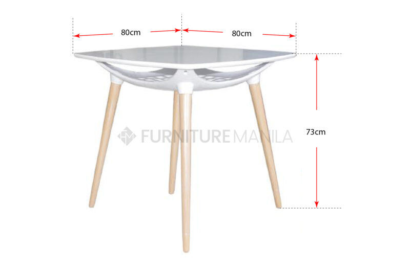 Alternative view of Elan Square Table