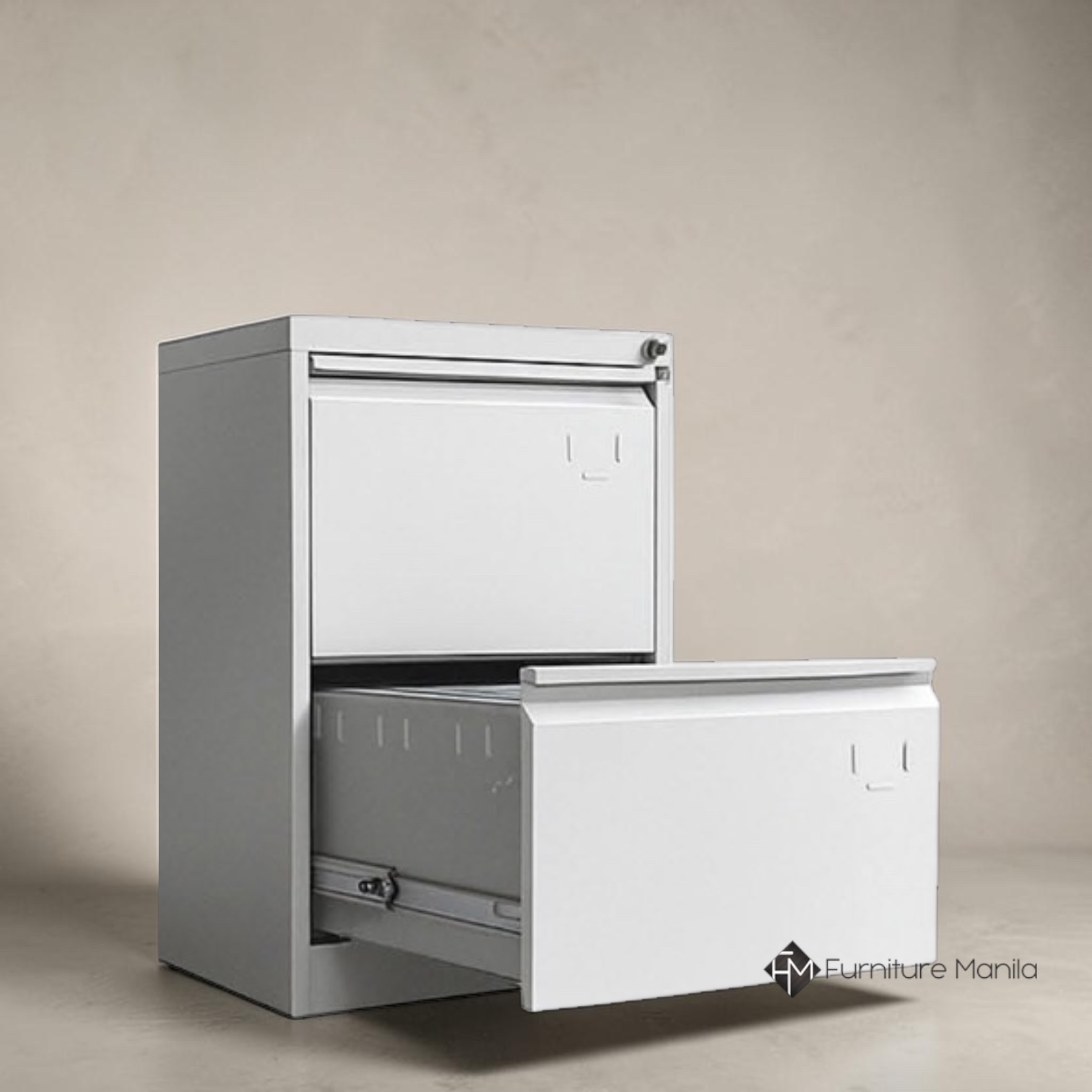 FileGuard Vertical Steel Filing Cabinet – 2 Drawer