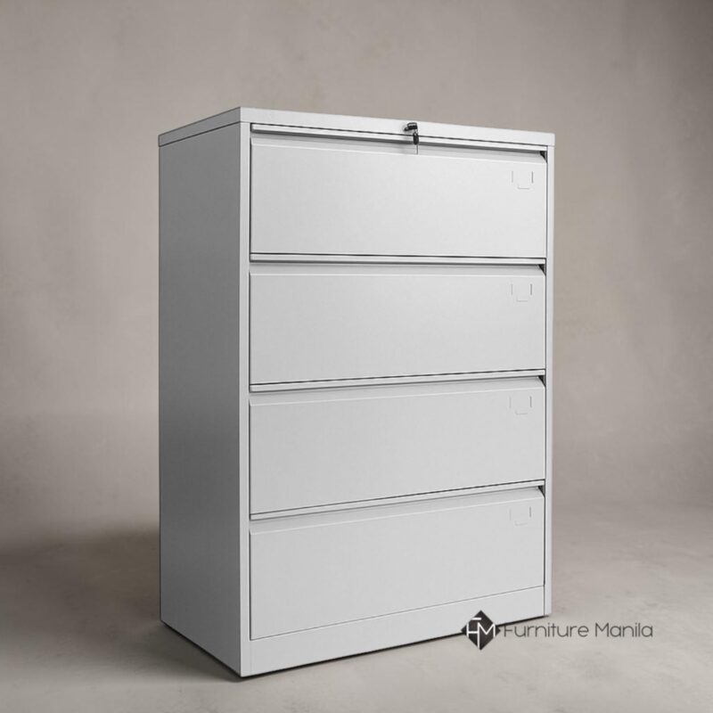 FileGuard Lateral Steel Filing Cabinet – 4 Drawers