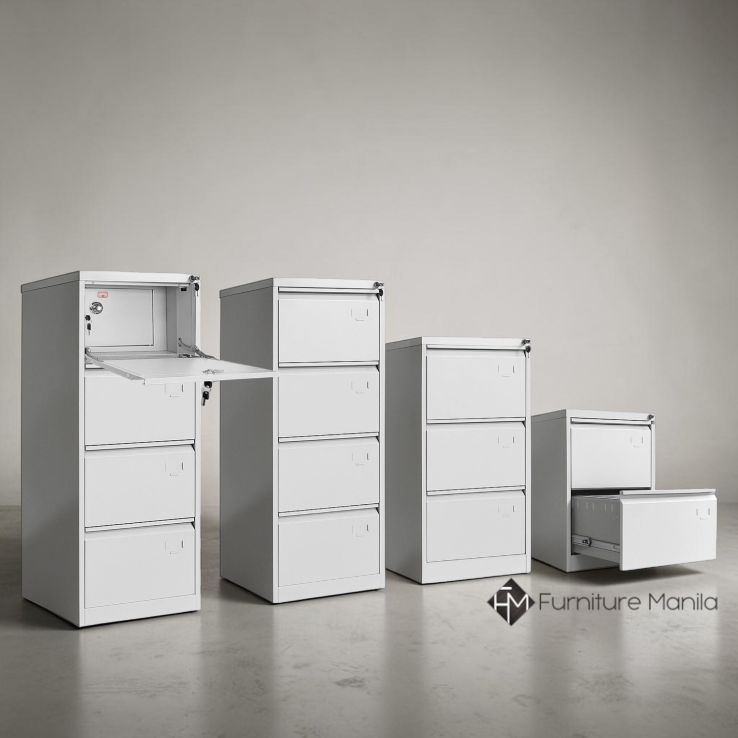 FileGuard Vertical Steel Filing Cabinet – 2 Drawer - Image 2