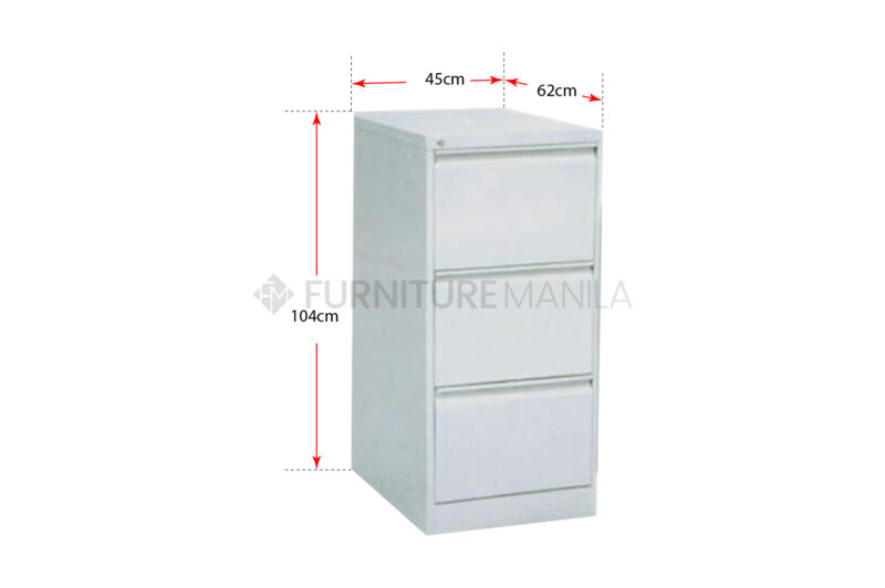 FileGuard Vertical Steel Filing Cabinet – 3 Drawer - Image 4