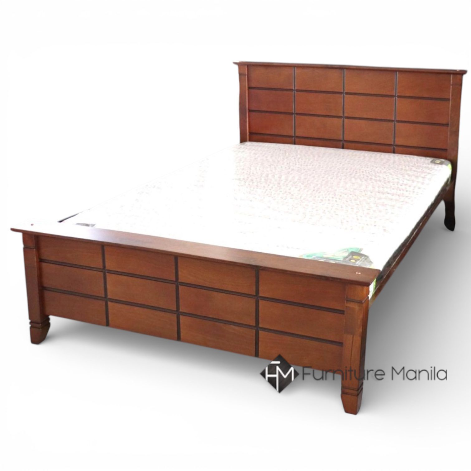 Chomay Double Wooden Bed Frame - Image 2