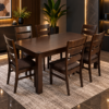 Havendrix 6-Seater Wooden Dining Set – Dark Walnut
