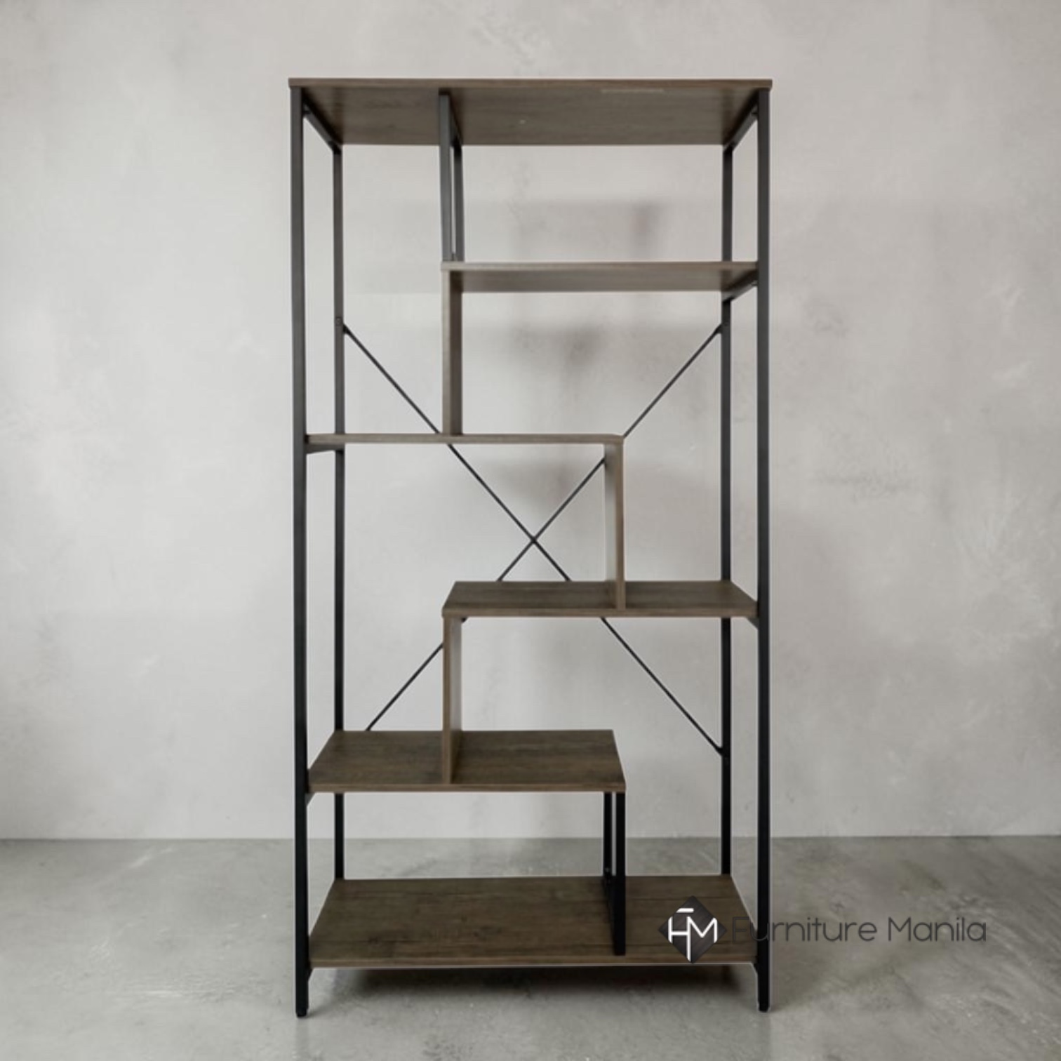 AxisGrid Industrial 5-Tier Open Shelf Bookcase Divider