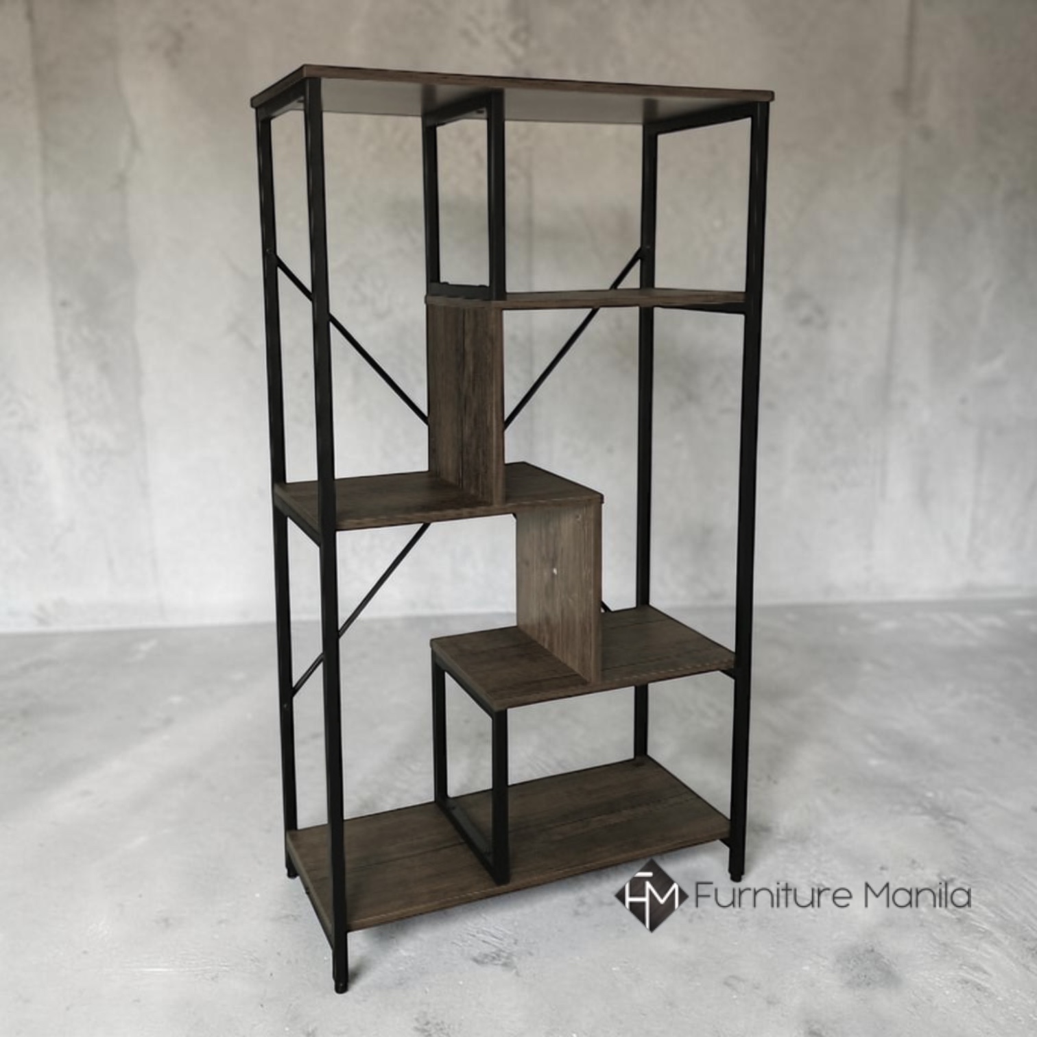 GridForm Industrial Open Shelf Bookcase Divider