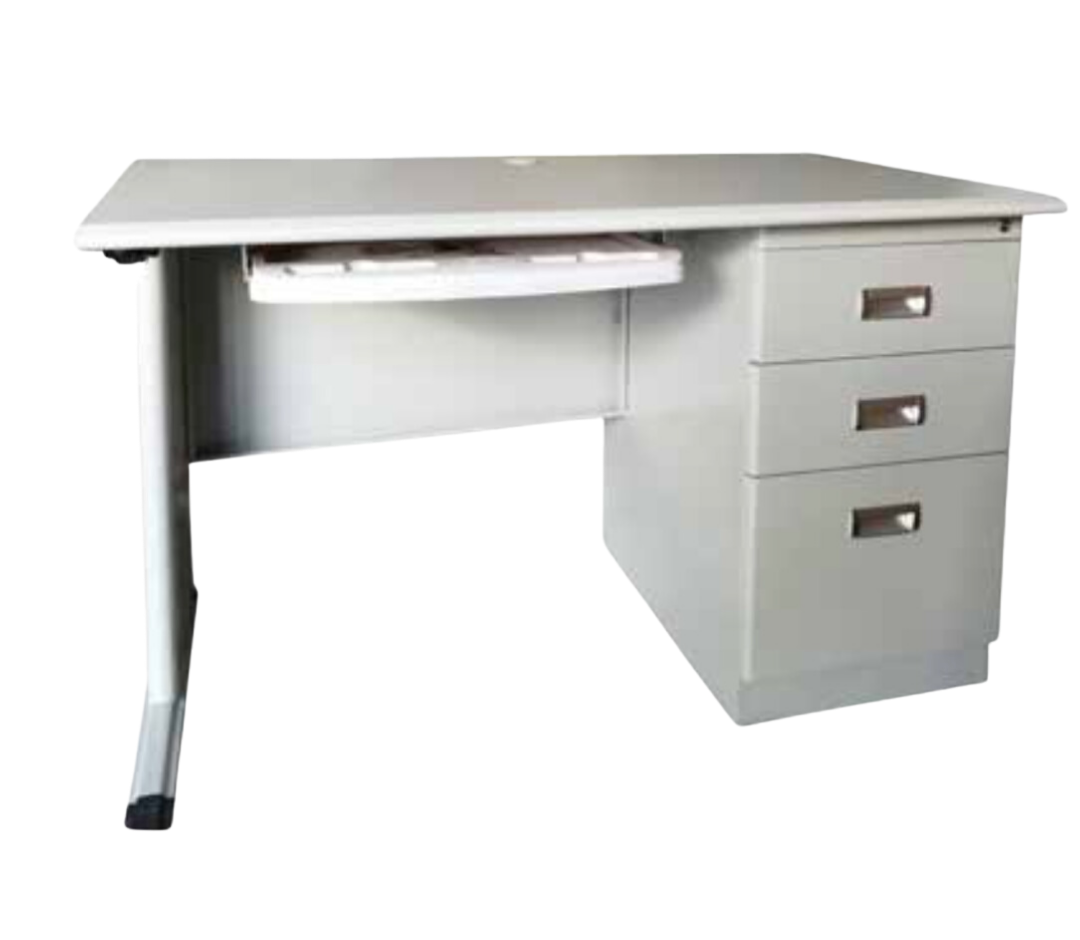 AS049 Steel Office Table with 3 Drawers