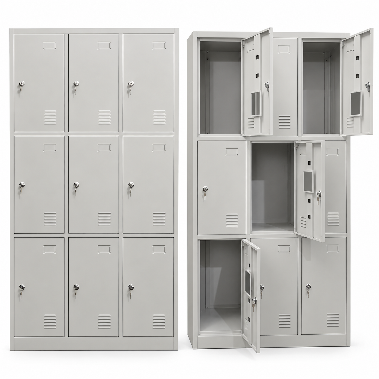 Miremont 9-Door Steel Locker Cabinet