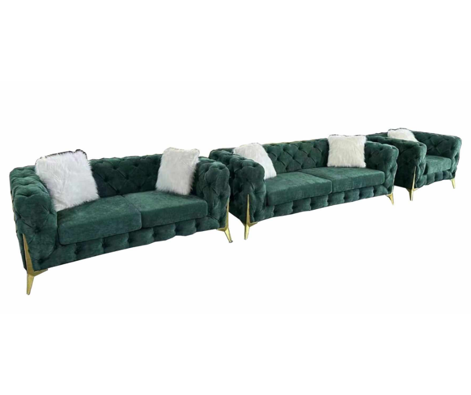 Elegant Sofa Set In Emerald Furniture Manila