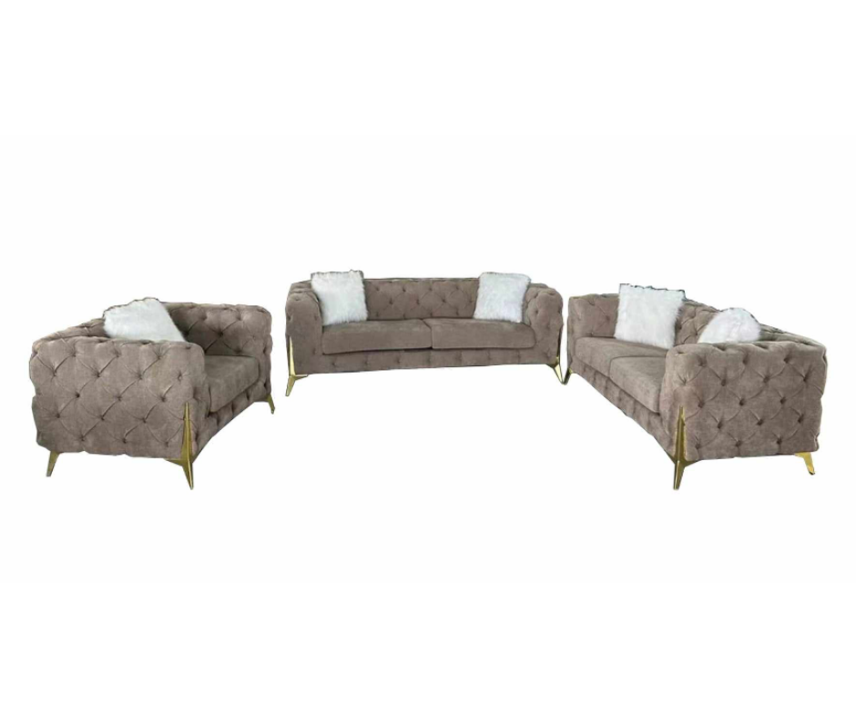 Elegant Sofa Set In Pebble Furniture Manila